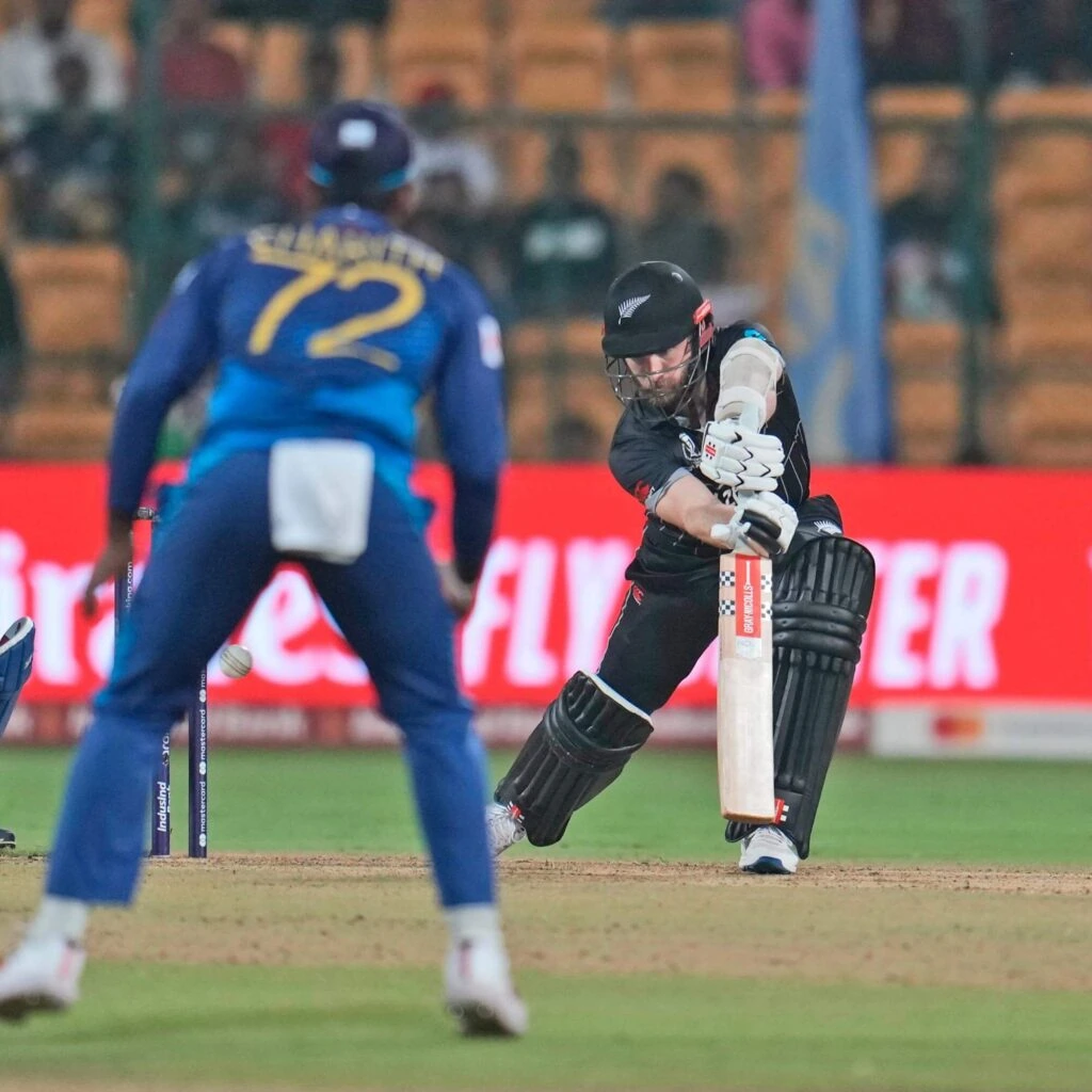 Kane Williamson had a brief stay at the crease