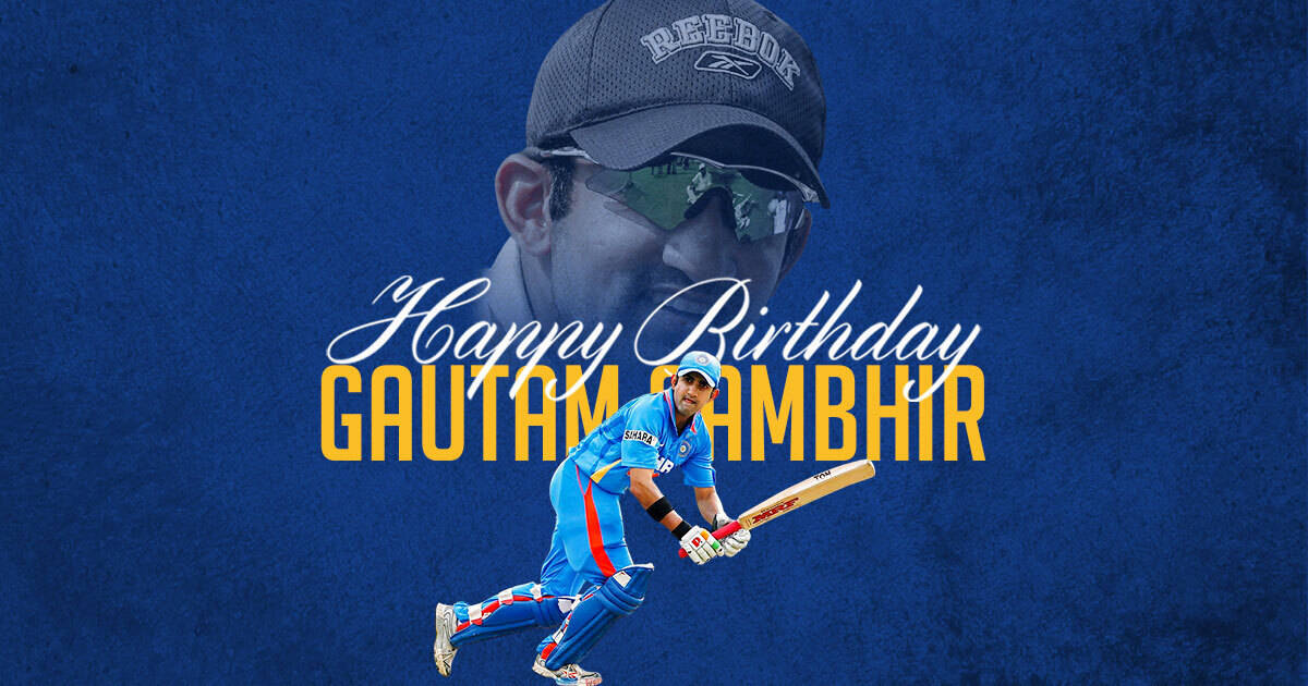 Birthday Of The Brilliant Indian Cricketer Gautam Gambhir