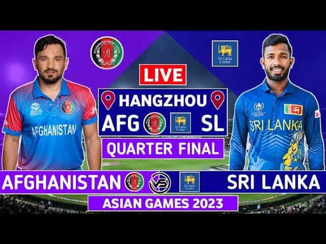 Sri Lanka vs Afghanistan match promo