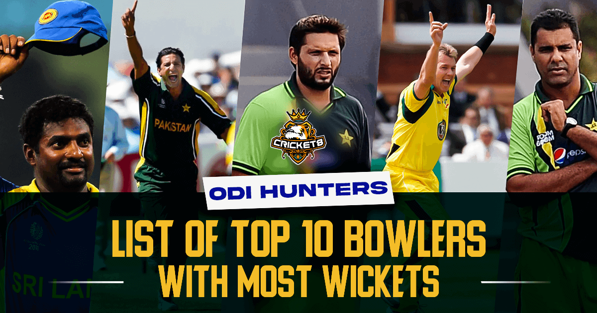 List Of ODI Cricket’s Top 10 Bowlers With The Most Number Of Wickets.